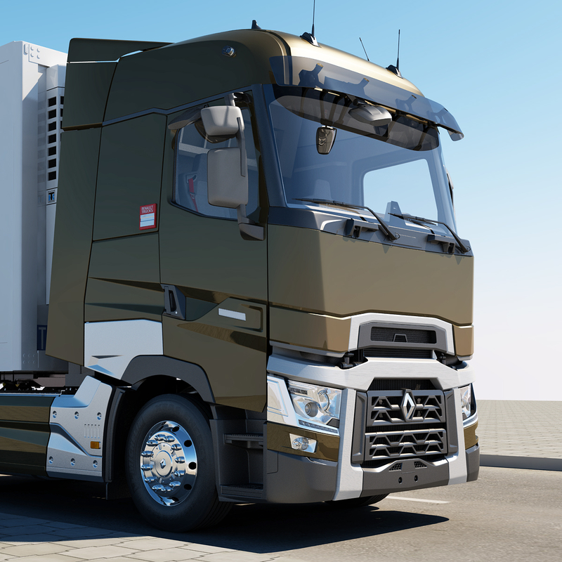 renault t range 3d model