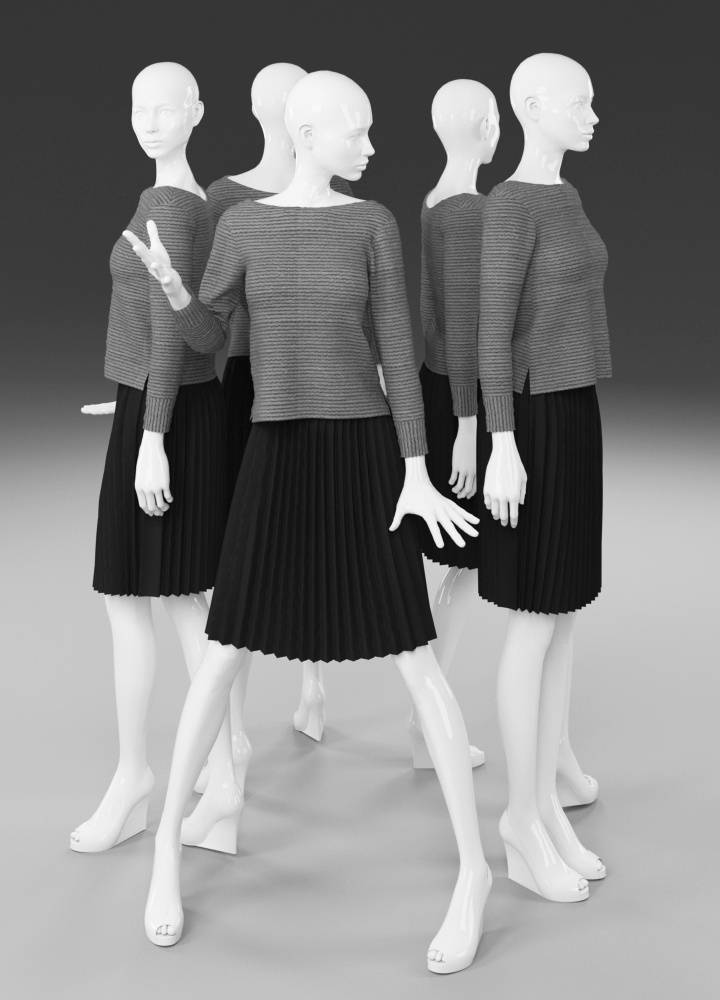 3d woman mannequin model