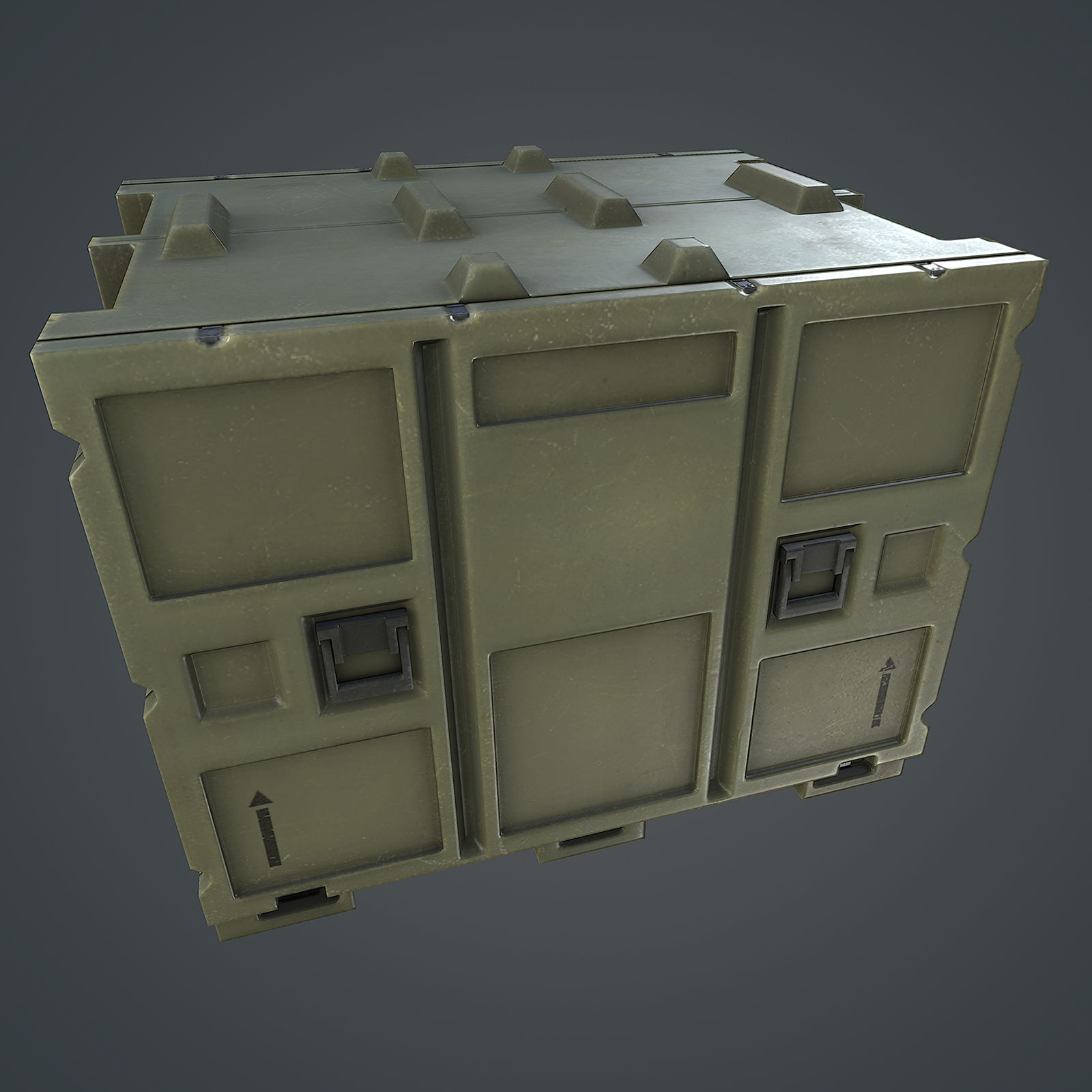 3dsmax military crate