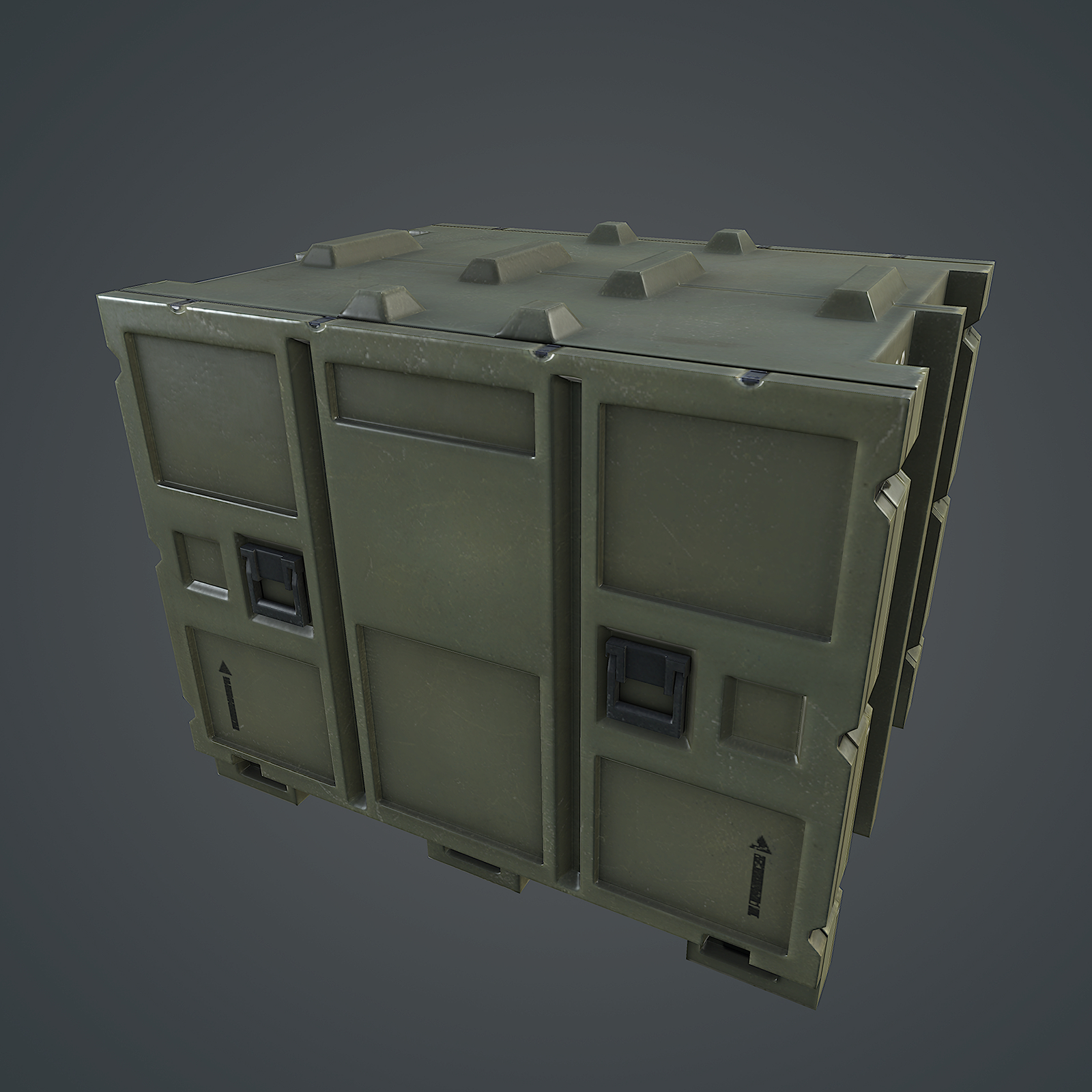 3dsmax military crate