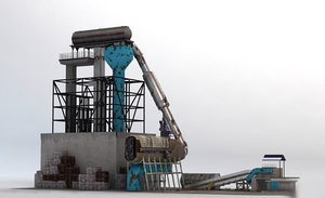 recycling plant facility 3d lwo