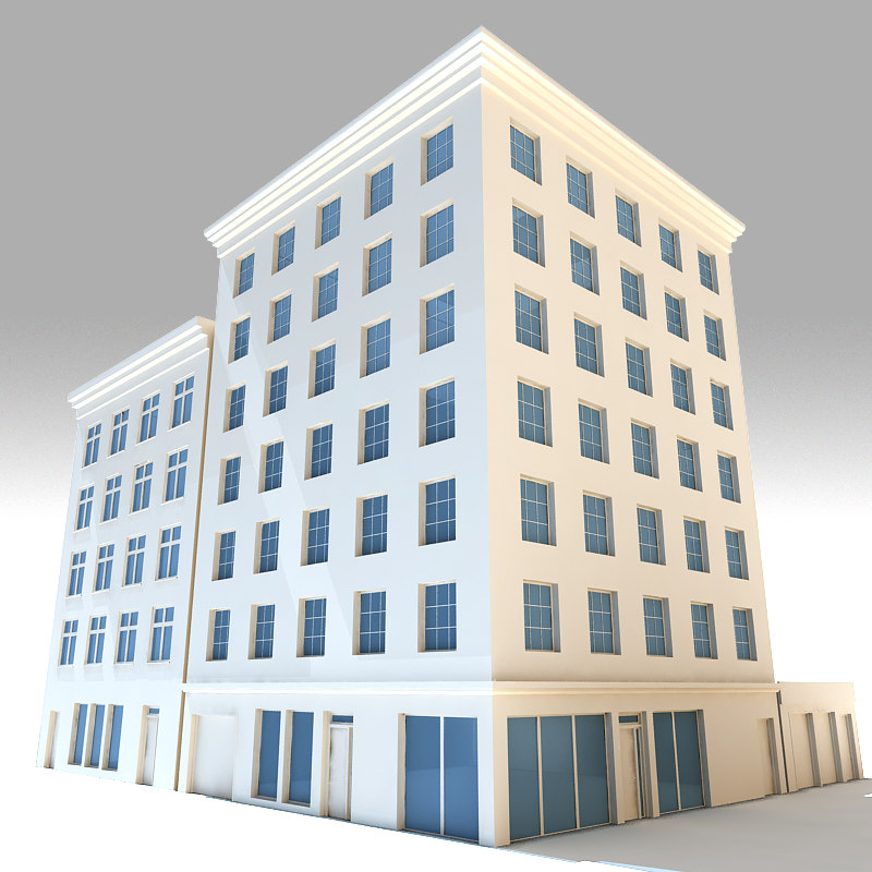 3d model city buildings