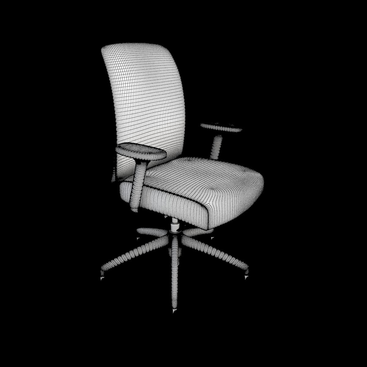 office chair 3d obj
