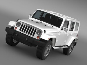 3d jeep wrangler unlimited envi model
