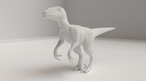 3d model velociraptor raptor