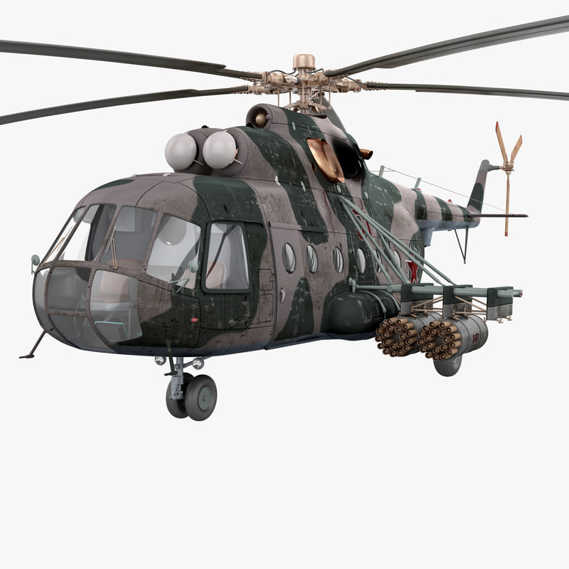 soviet transport helicopter mil 3d model