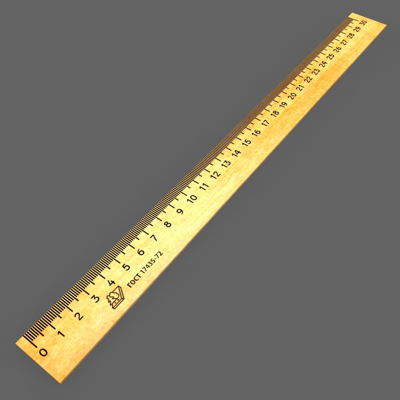 3d measuring rulers model