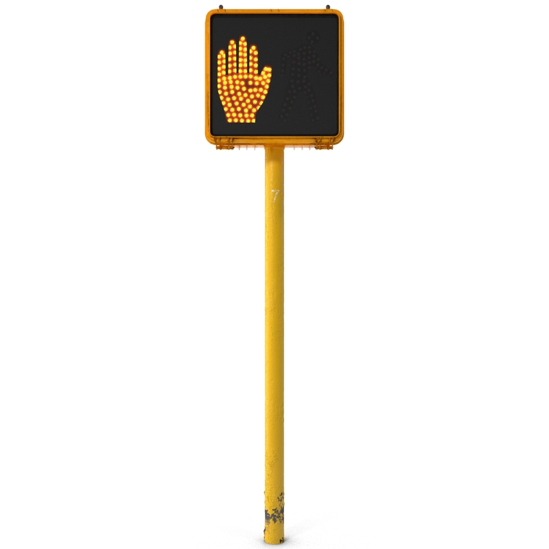 pedestrian signal 3d max