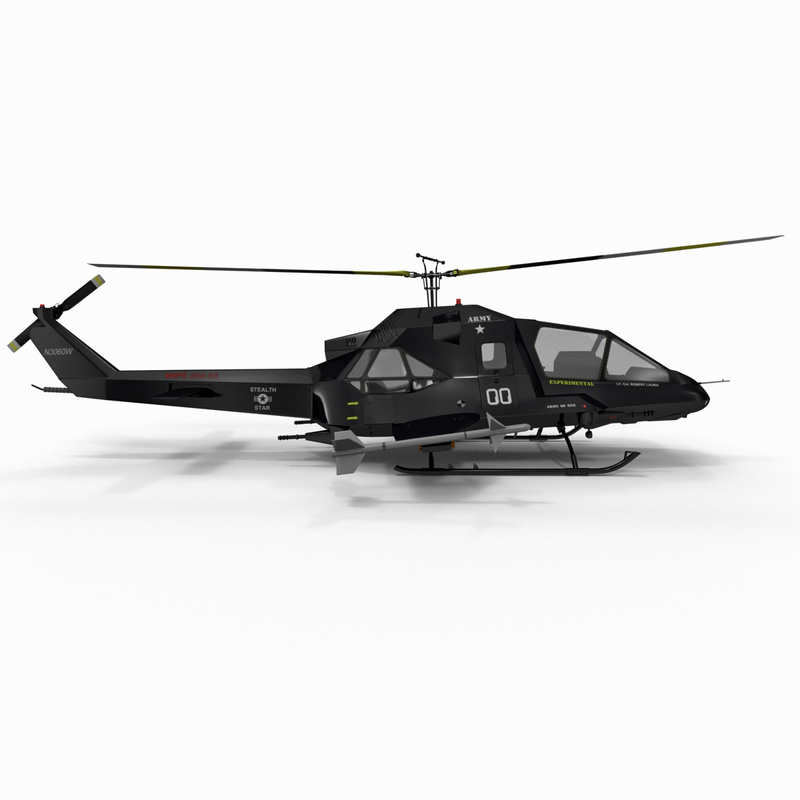 stealth helicopter 3d model