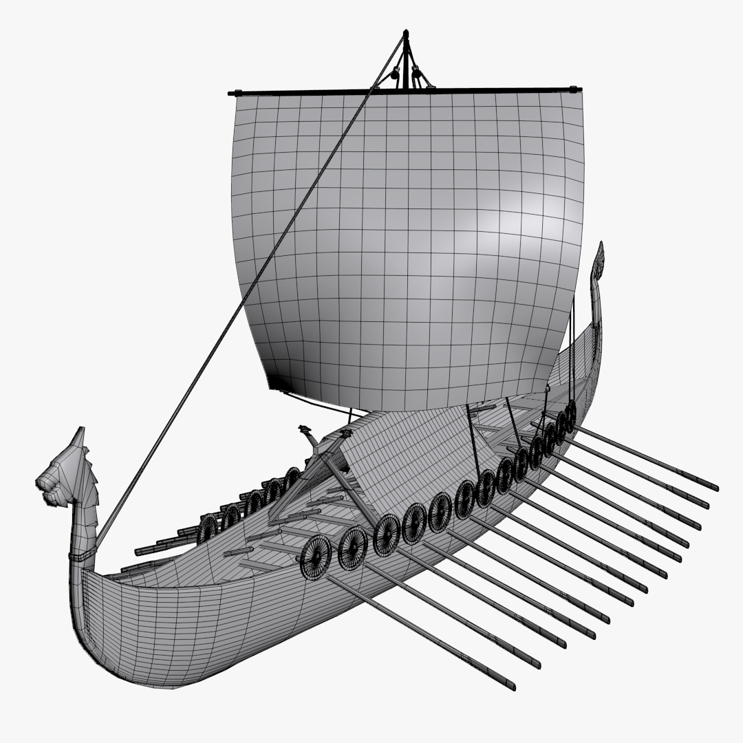 Модель корабля Viking ship Drakkar чертежи