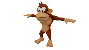 3d cartoon monkey character 1