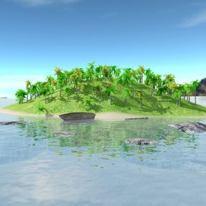 3d island land model