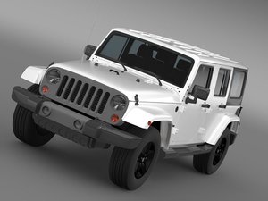 3d jeep wrangler freedom edition model