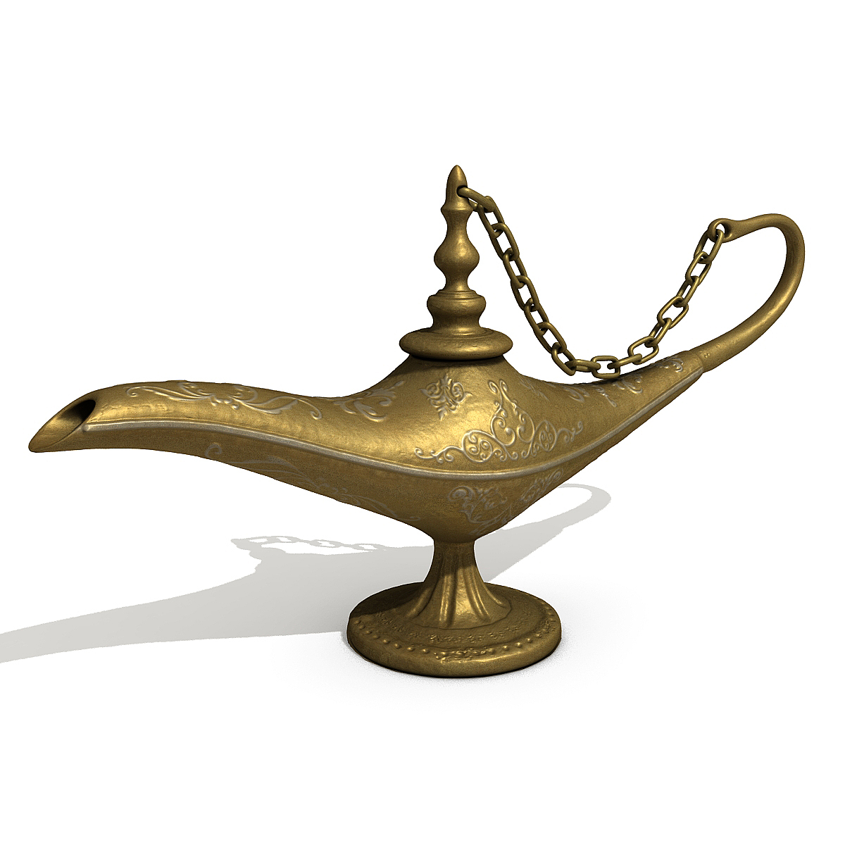 aladdin magic lamp 3d model