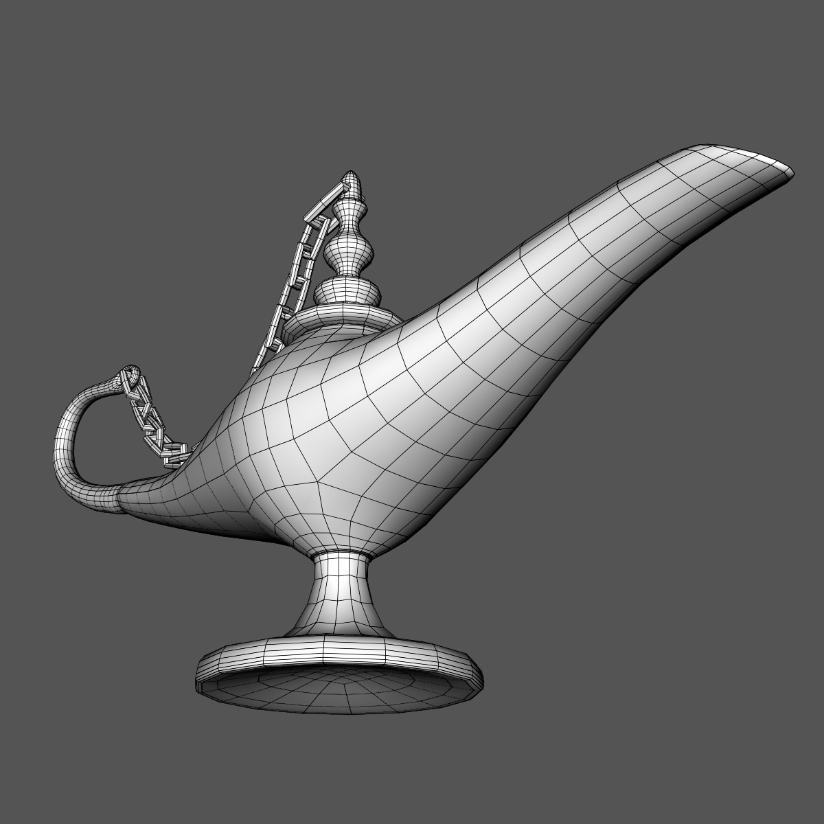 Aladdin Magic Lamp 3d Model