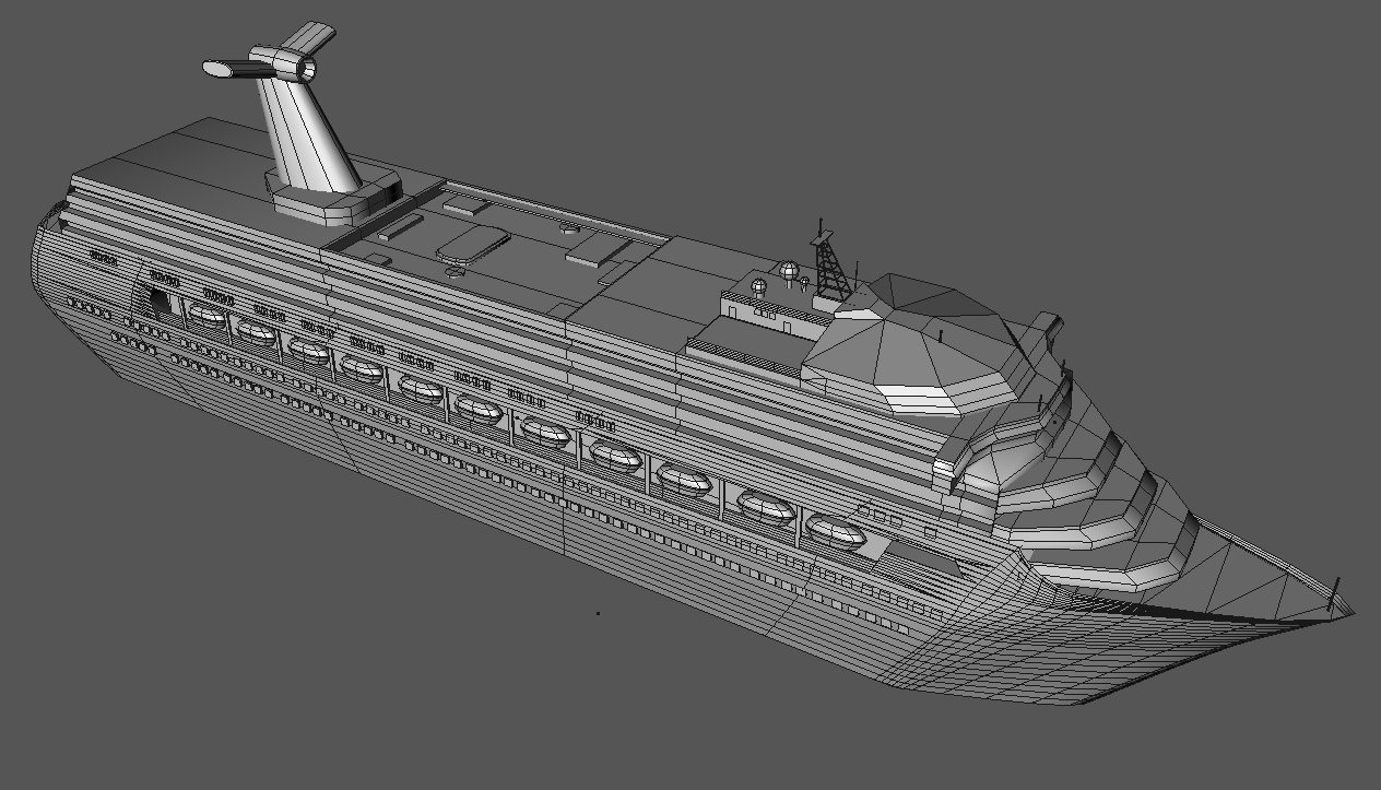 3d model cruise ship