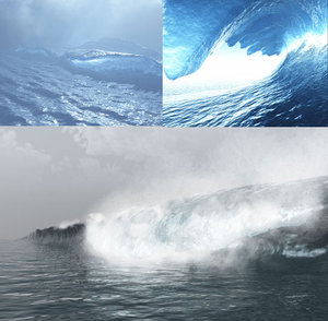 crashing waves pack bryce 3d obj