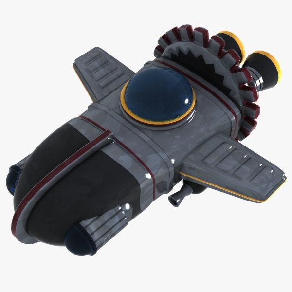 modelo 3d Nave espacial de dibujos animados - TurboSquid 786269