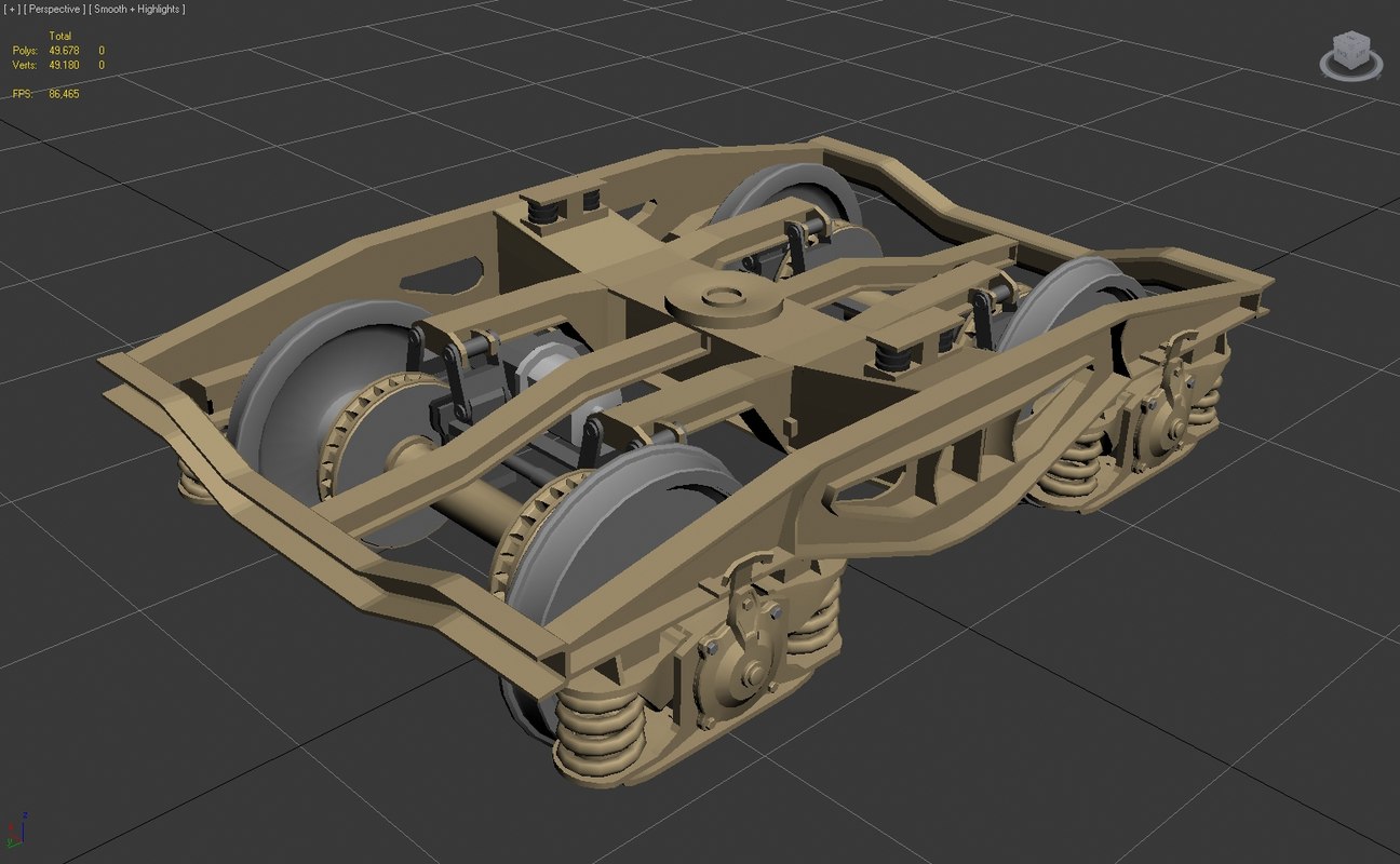 3d model bogie