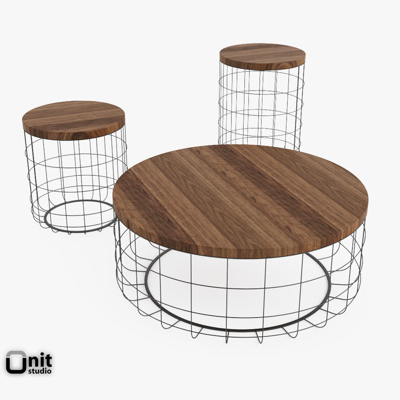 3d Model 3 Table Wire Group