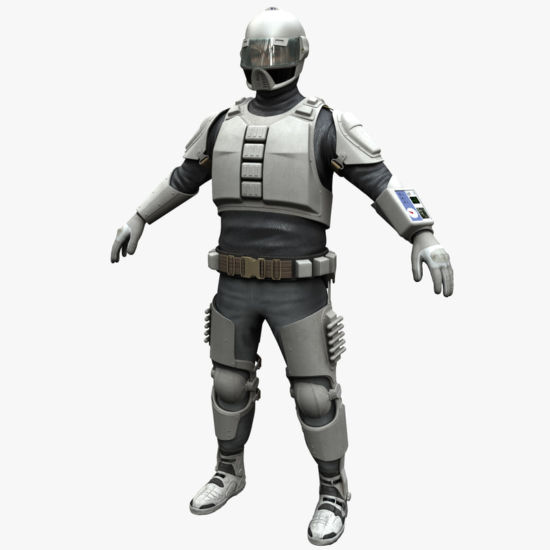 futuristic army soldier 3d model