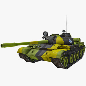 soviet union main battle tank 3d model