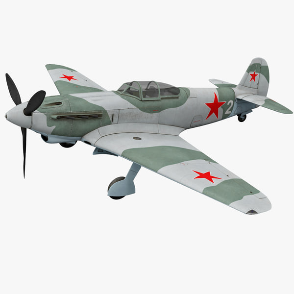 yakovlev yak-9 soviet world war 3d max