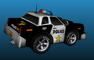 3d model cartoon police