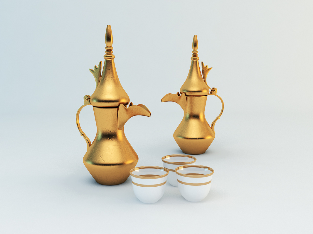 3d arabic teapot model