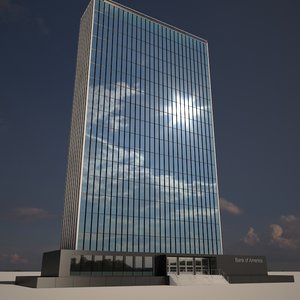 skyscraper bank 3d 3ds