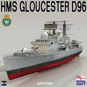 3d hms gloucester d96 type