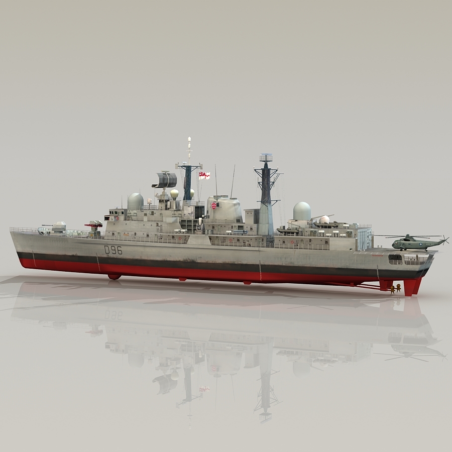 3d hms gloucester d96 type