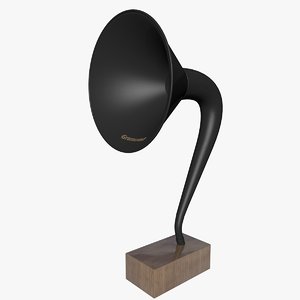 3d gramovoxe speaker gramophone model