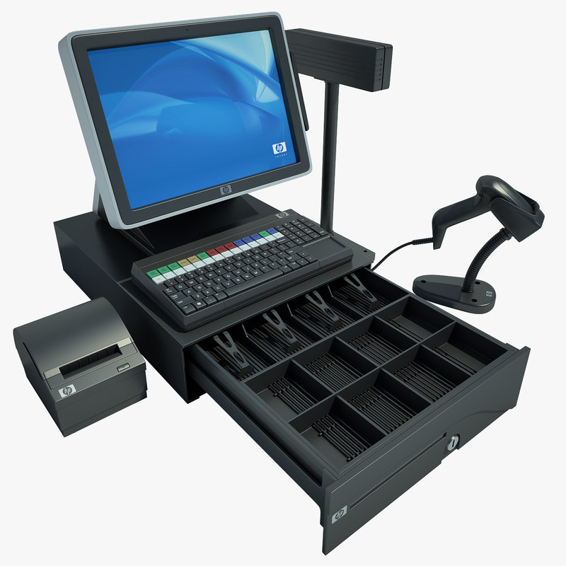 cash register 3d model