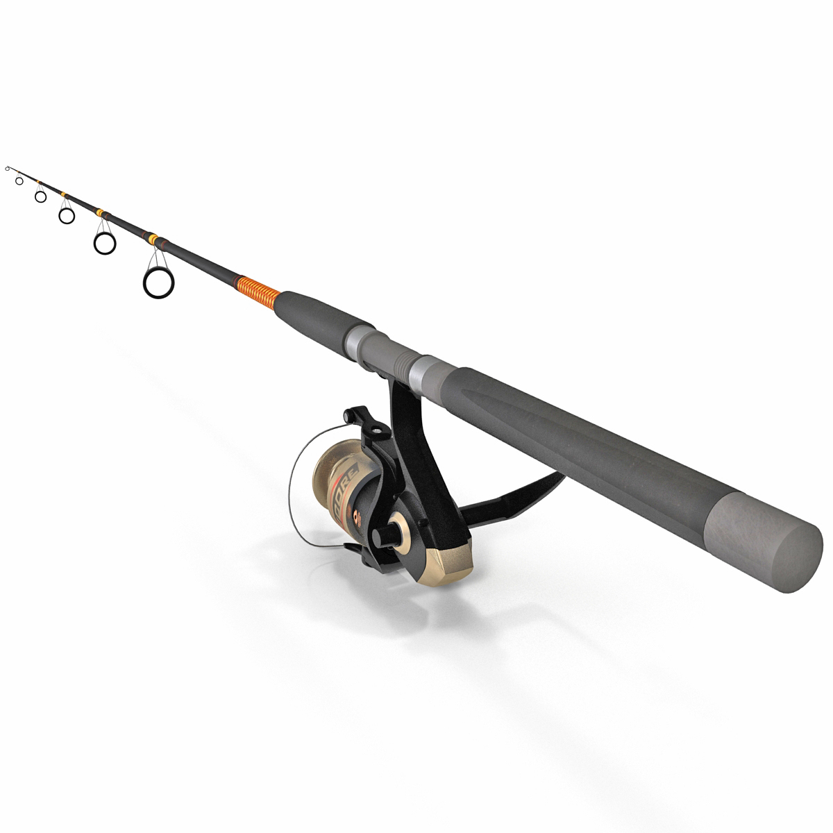 3d model fishing rod encore reel