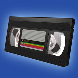 3d model vhs cassette tape