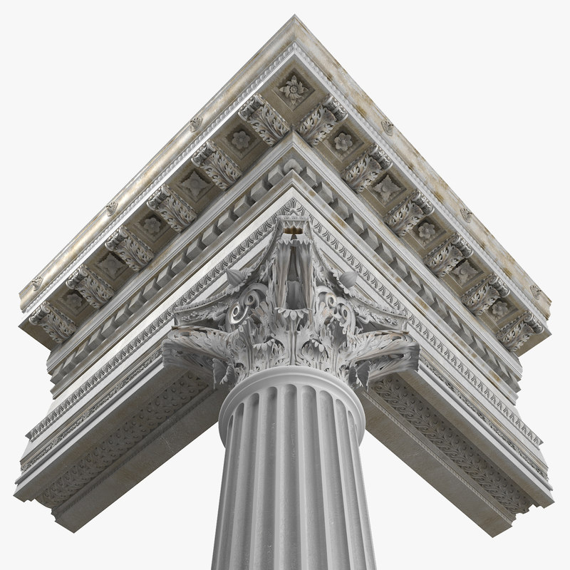 max corinthian column entablature