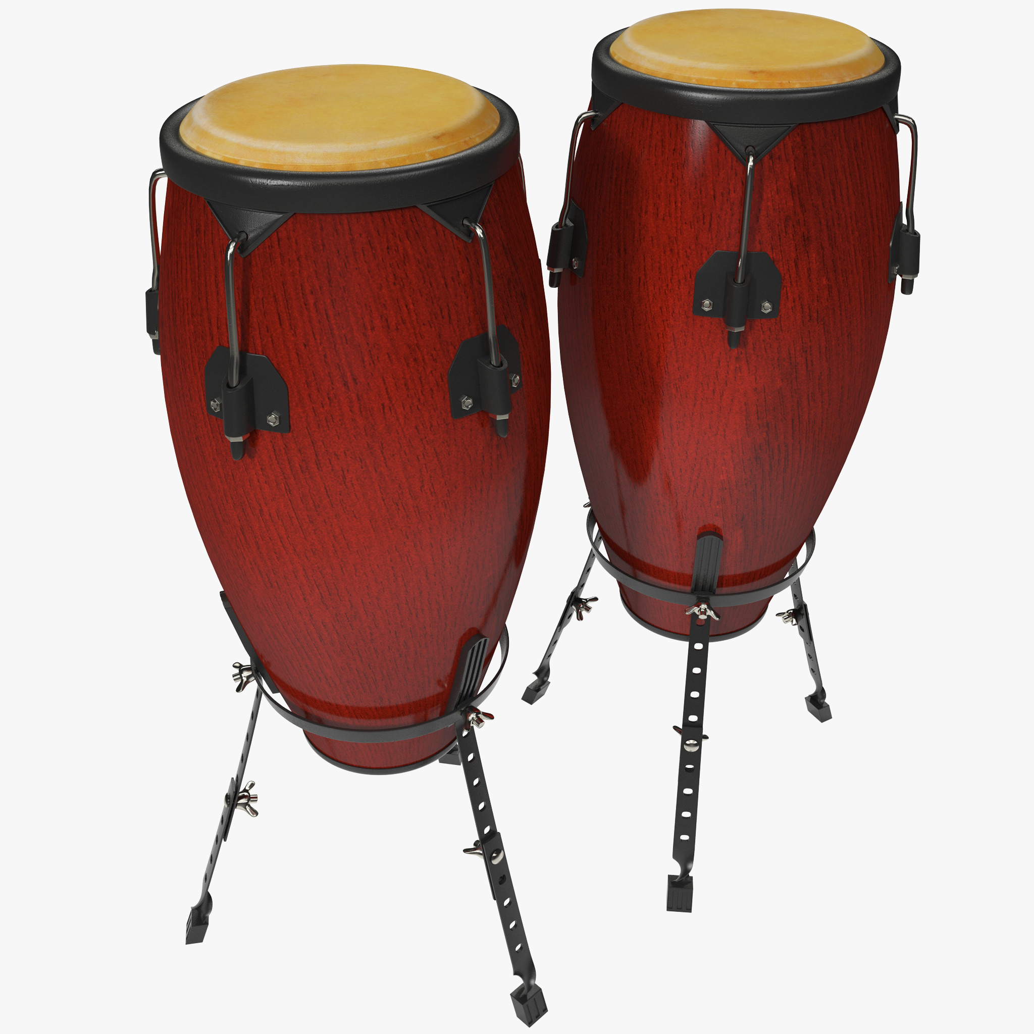 3d model conga drums 2