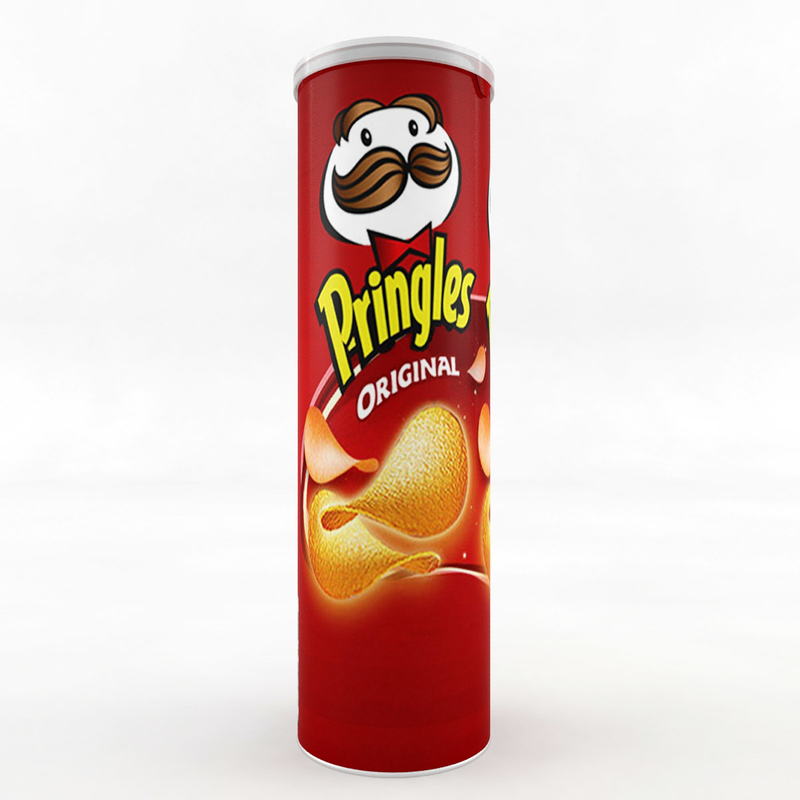 3d pringles chips scanline