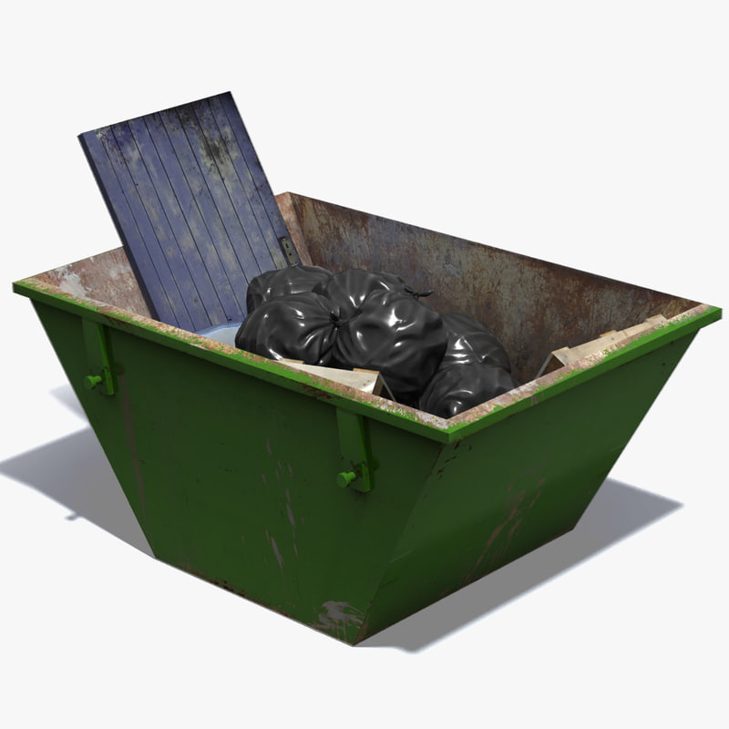 garbage skip 3d max
