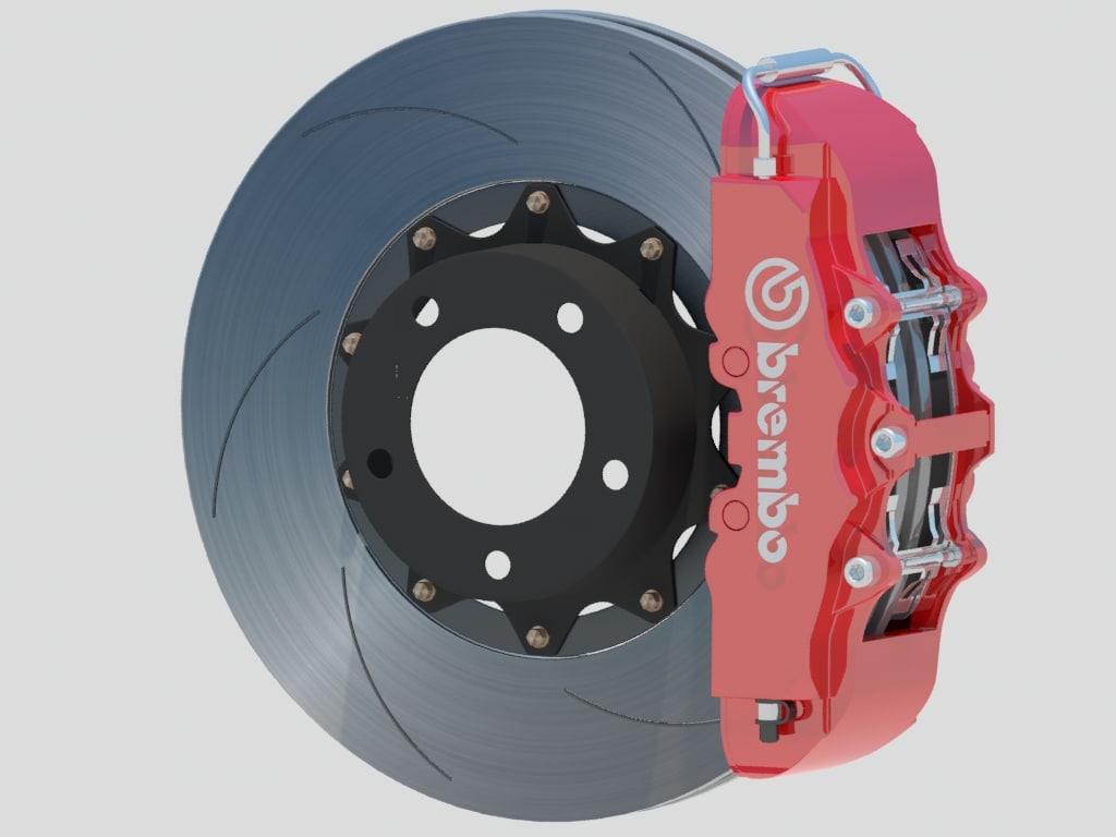 performance brembo brakes 3d model
