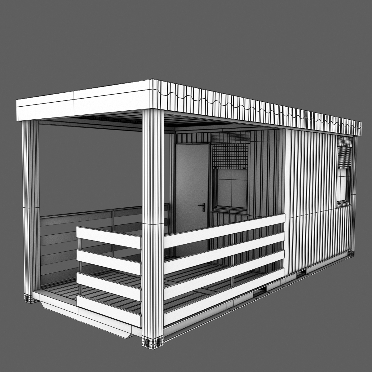 3d office containers pack