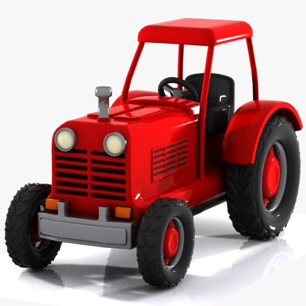 cartoon tractor toy