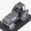 cartoon tractor toon 3d model
