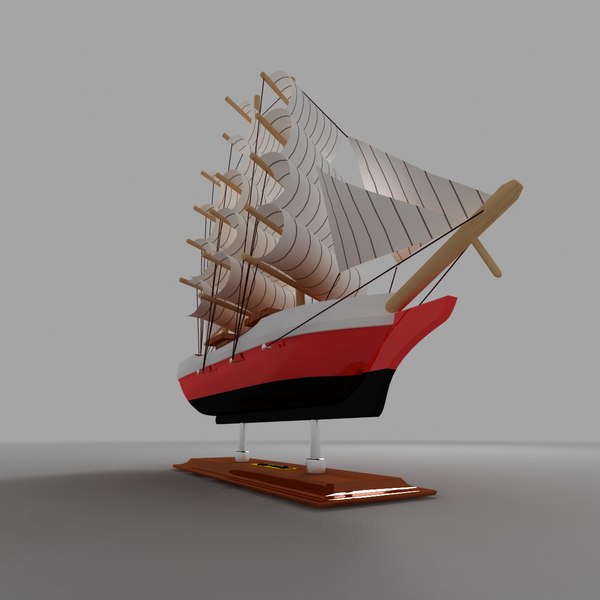 3d decorative ship model