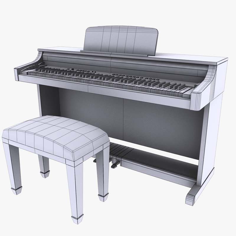 piano digital 3d 3ds