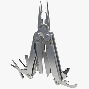 3d model multi tool knife leatherman