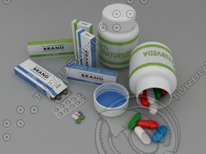 pills capsules nasal 3d 3ds