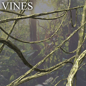 vines jungle 3d obj