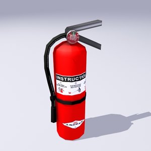 3d extinguisher unity model